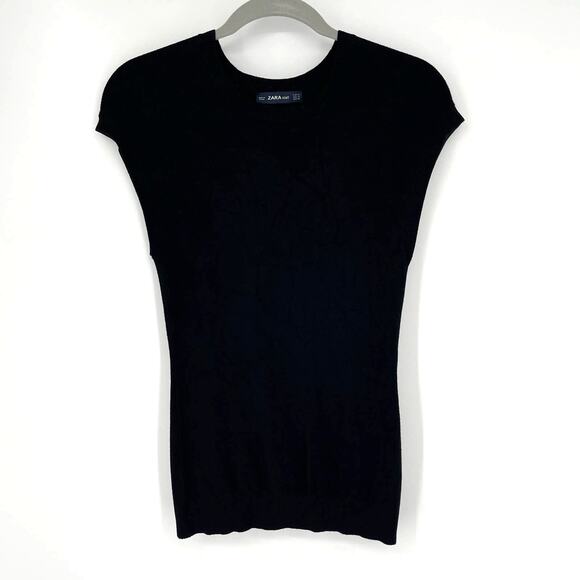 Zara Tops - Zara Knit Black Sleeveless Knit Top Medium‎